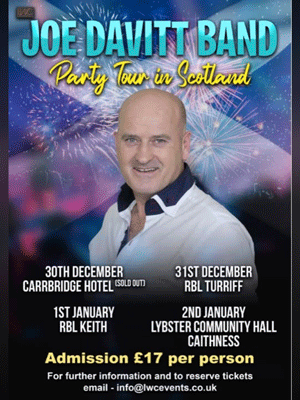 Joe Davitt Band poster