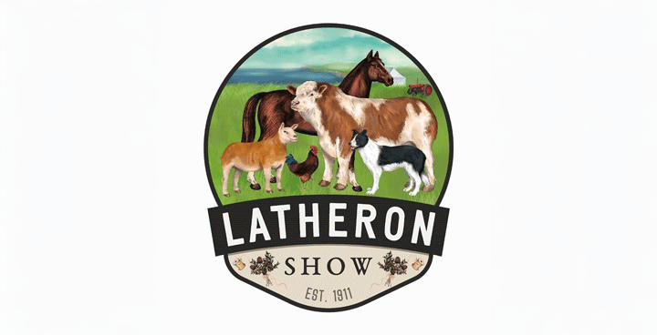Latheron Show Logo depicting farm animals.