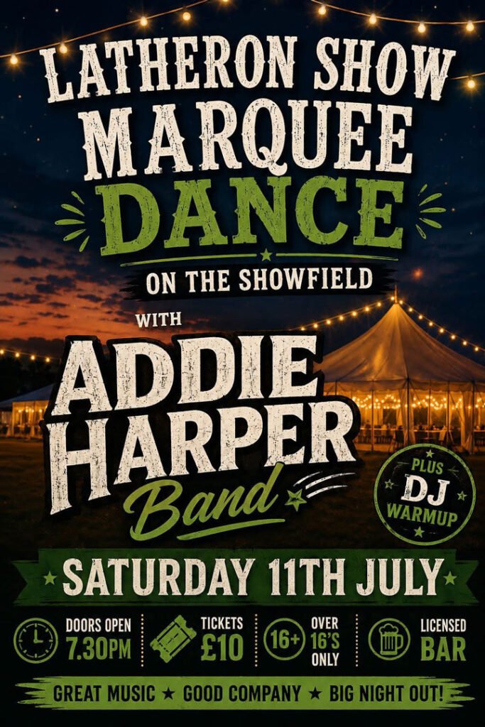 Latheron Show Marquee Dance Poster