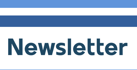 Newsletter header image with word "Newsletter"